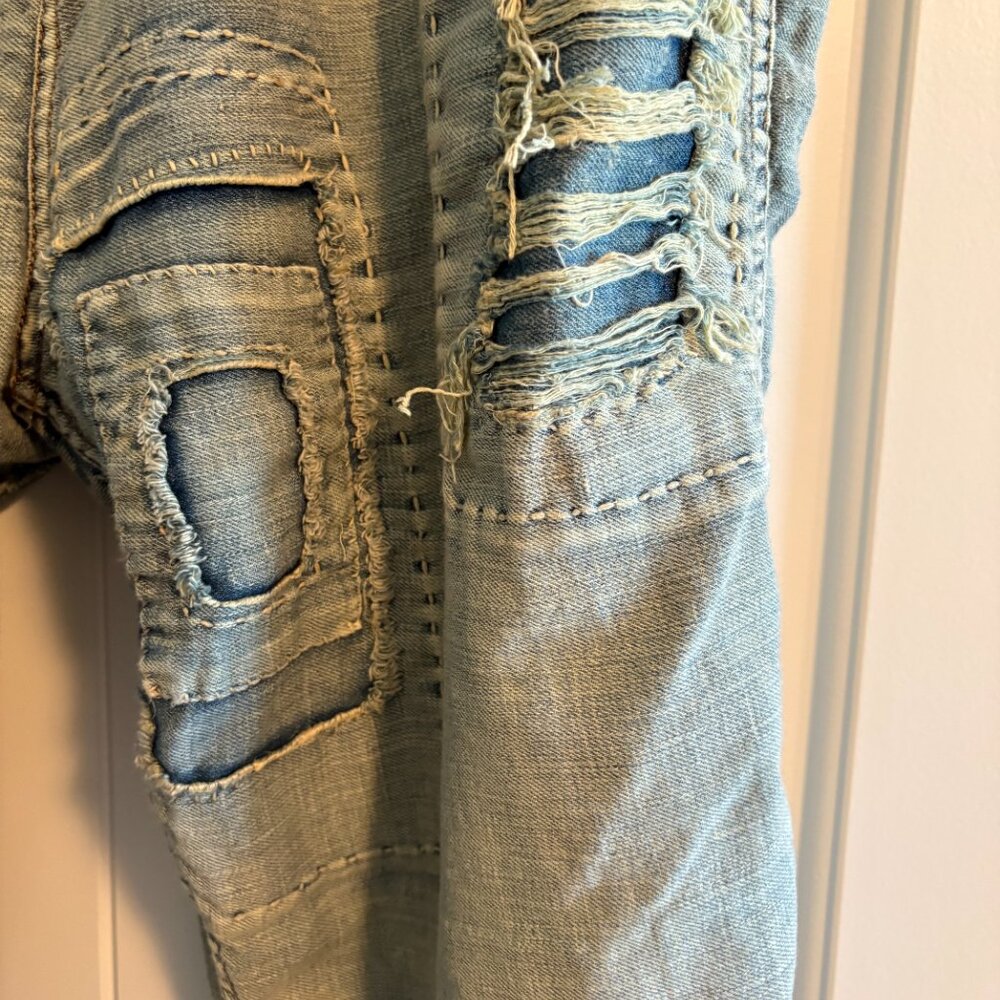 Magnolia Pearl Distressed Denim Pants - Blue - Picture 3 of 7